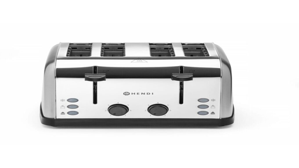 Prajitor paine, 4 felii, Inox, 240V/1500w, 295x335x(H)180mm